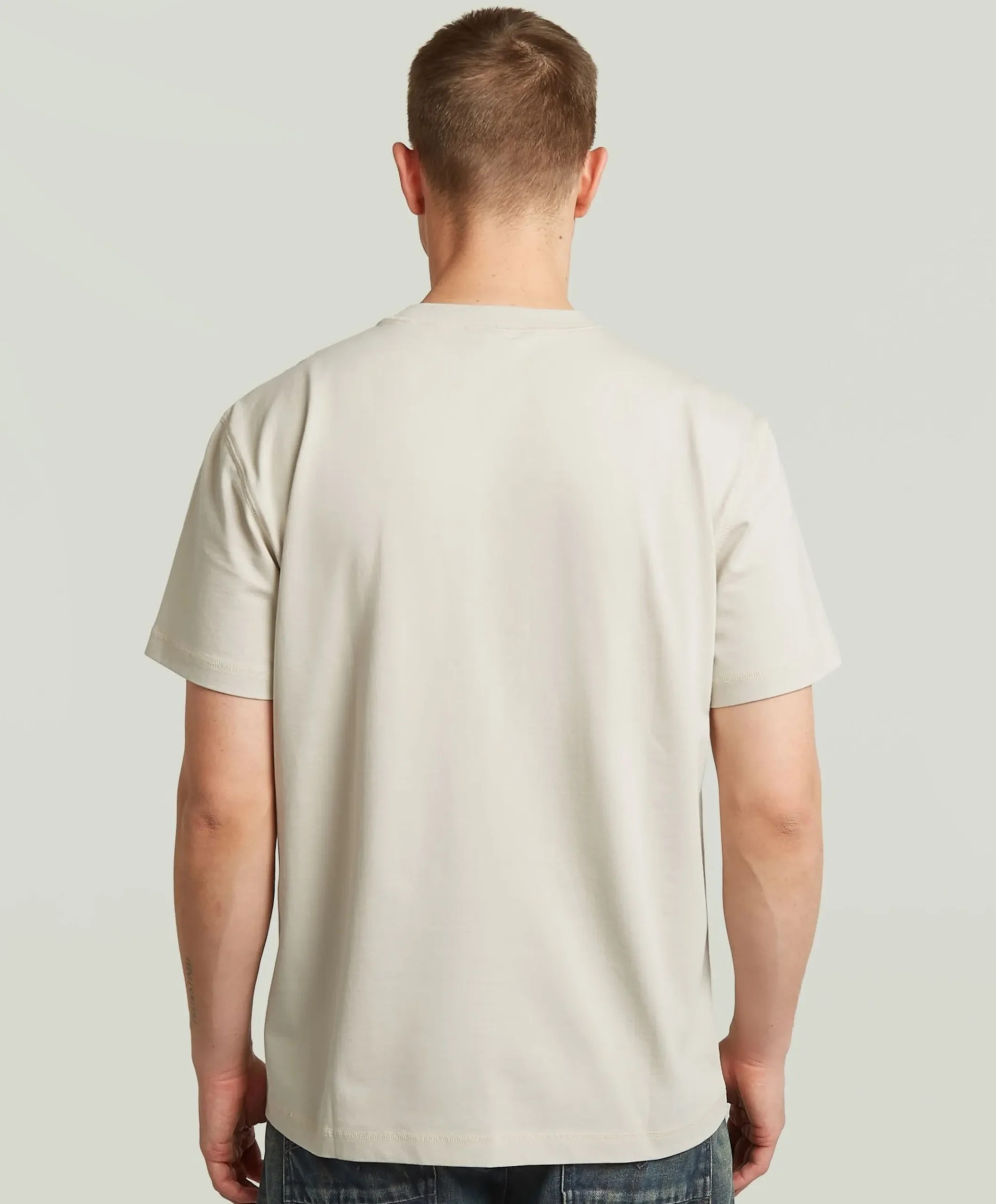Heren T-shirt ecru