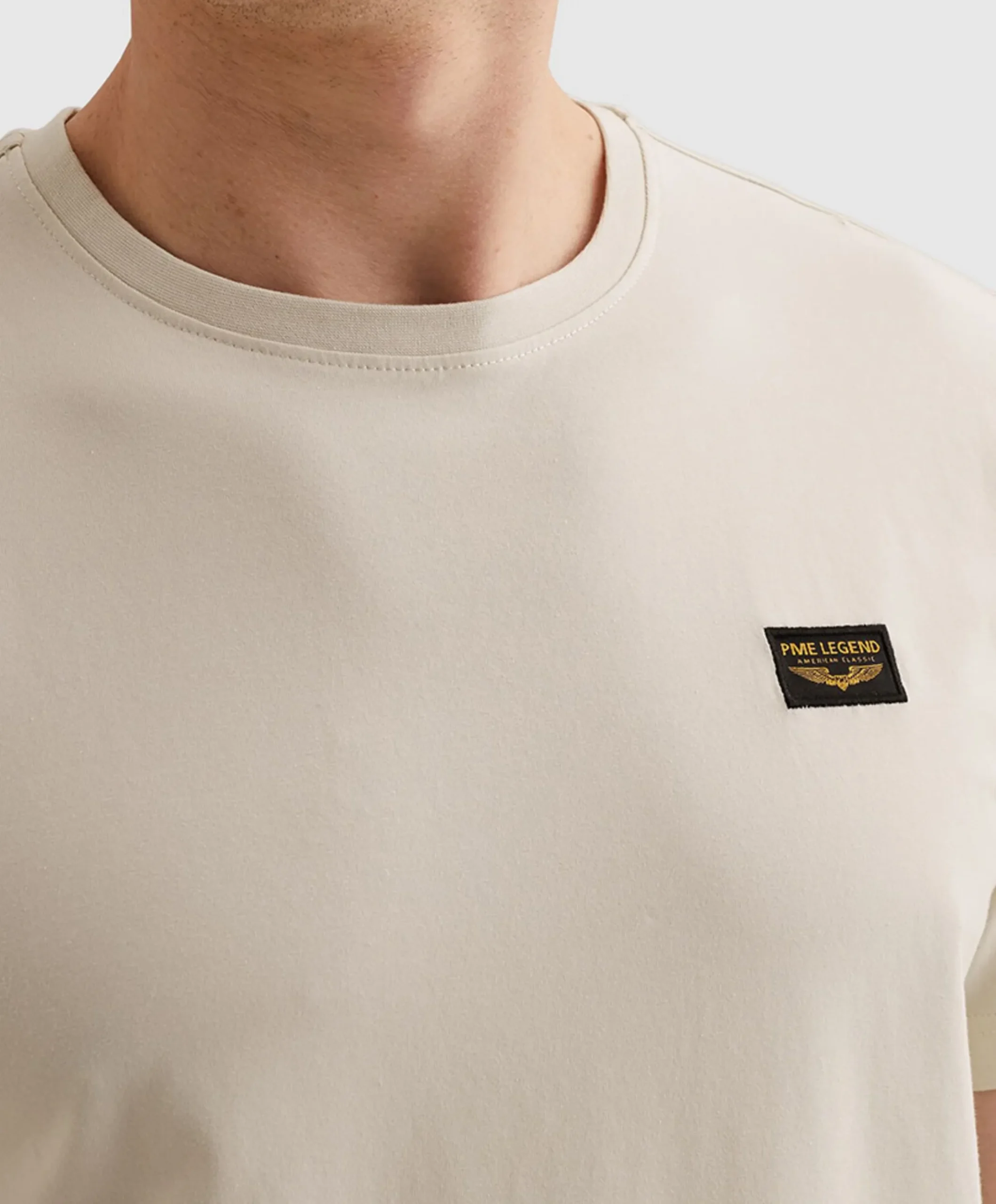 Heren T-shirt ecru