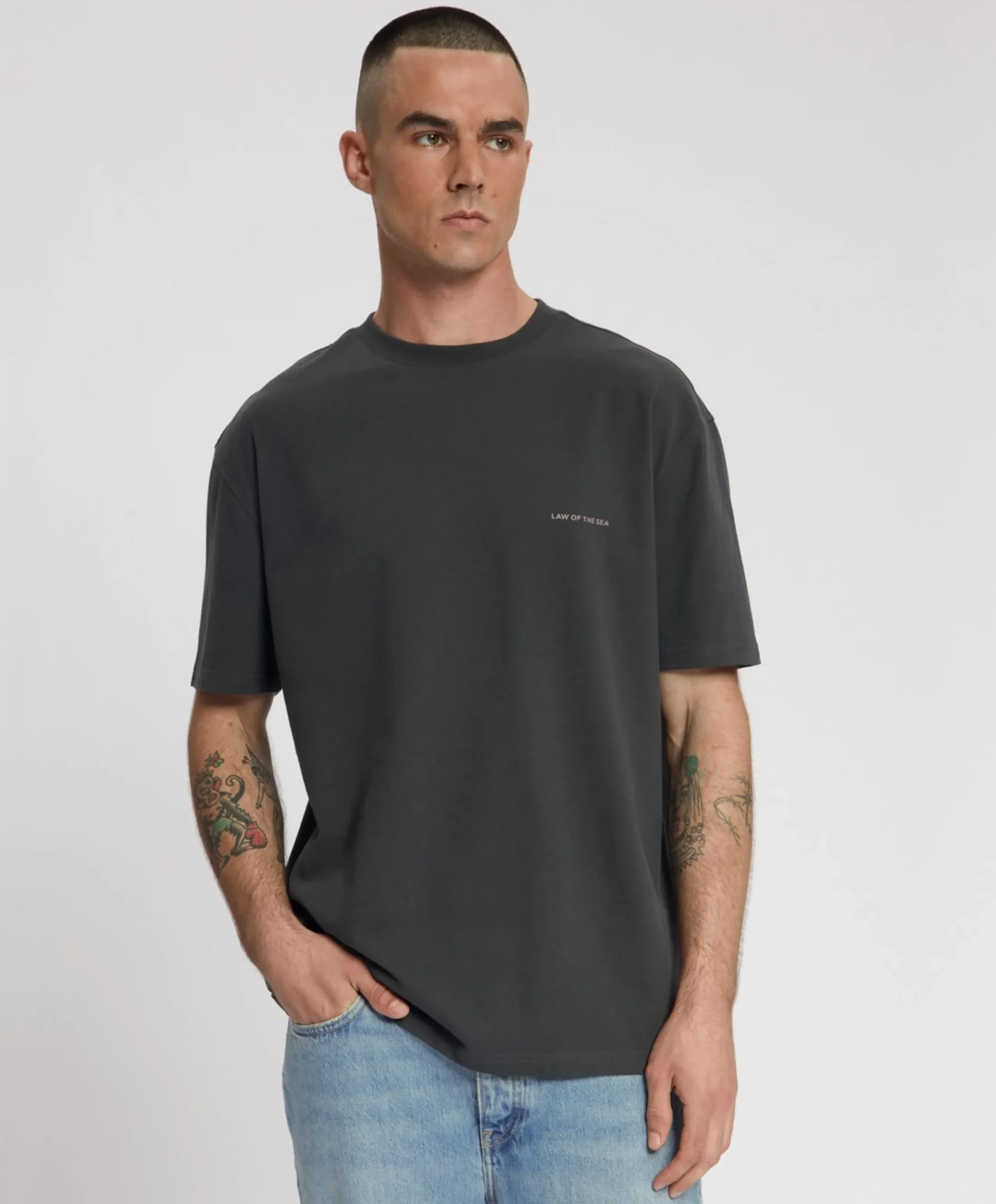 Heren T-shirt grijs