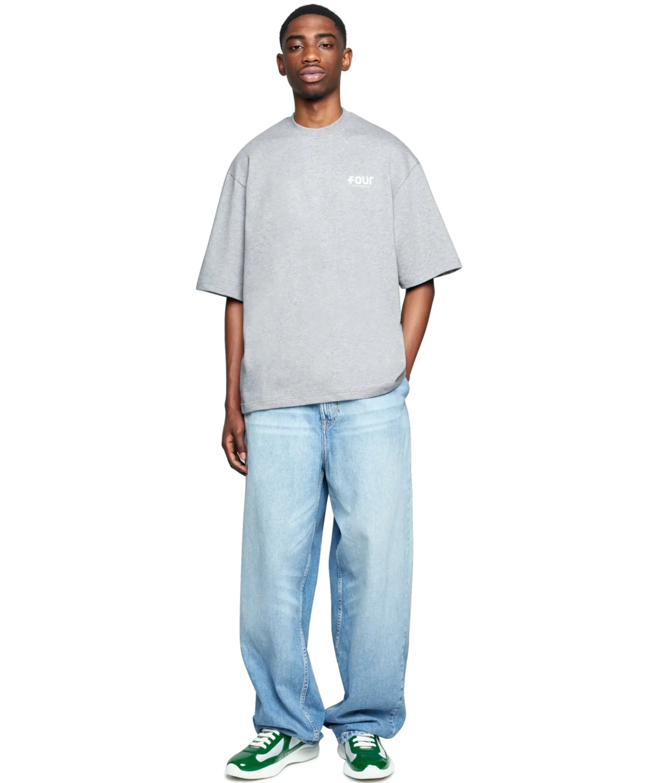 Heren T-shirt grijs
