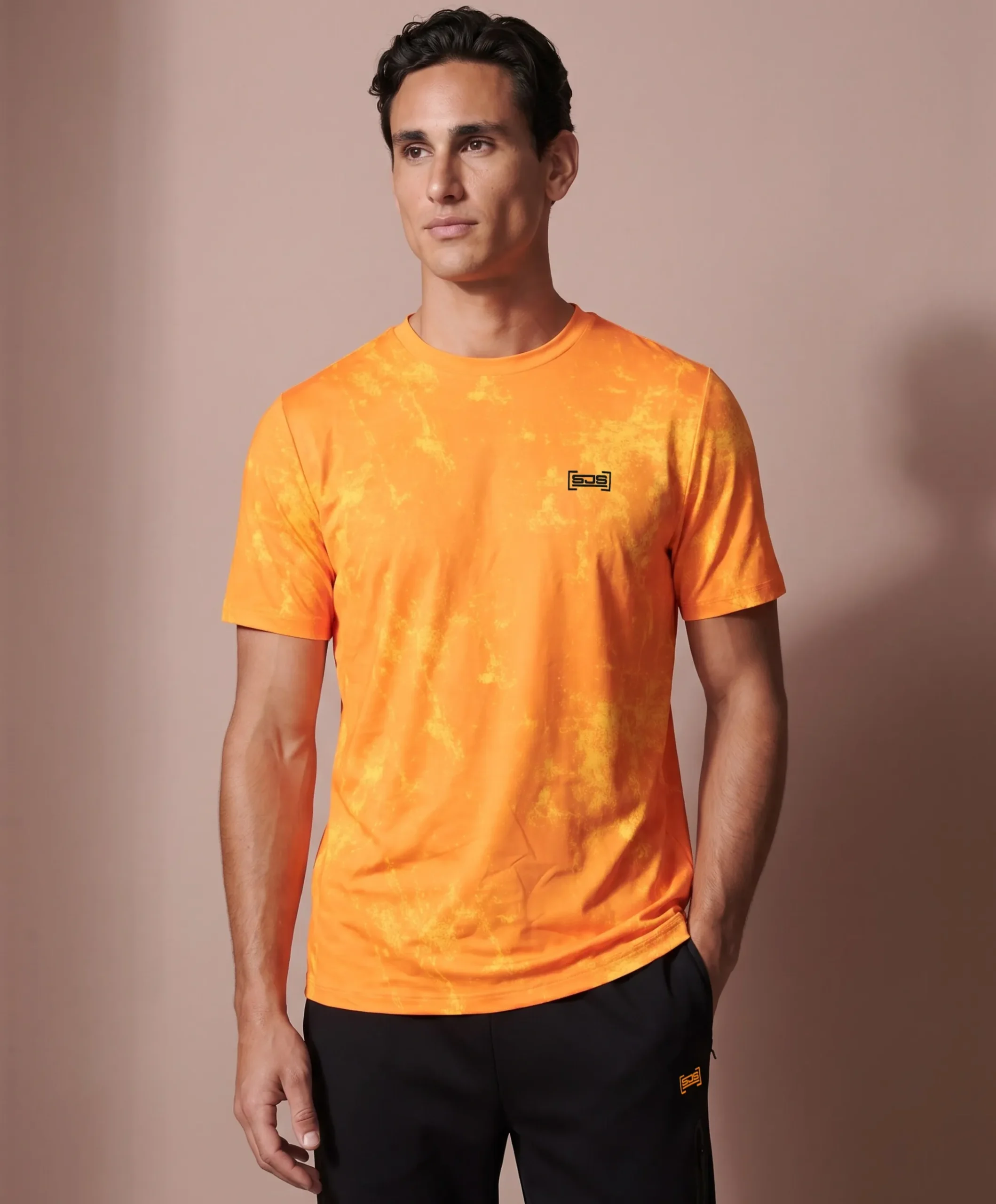 Heren t-shirt oranje