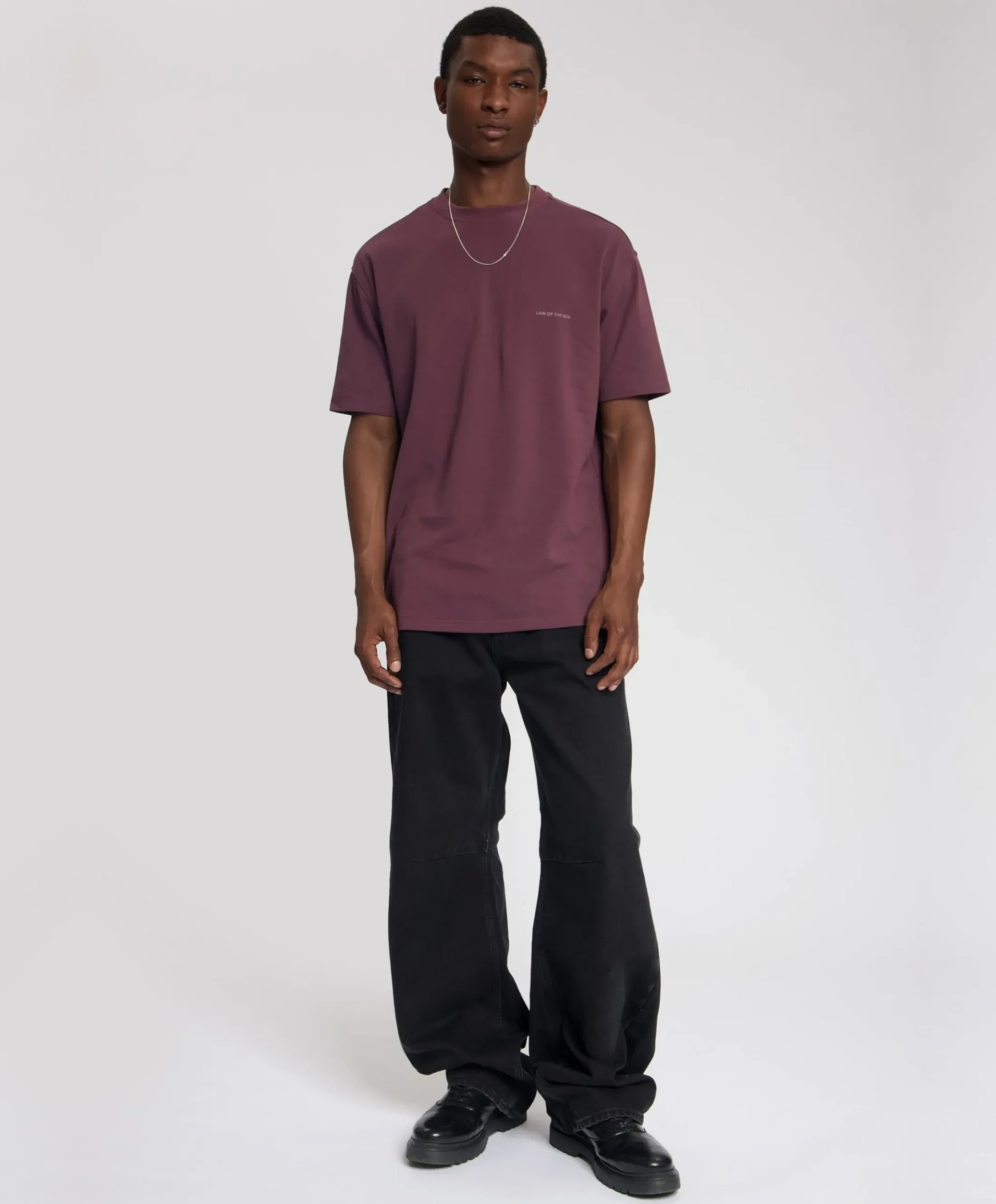 Heren T-shirt paars