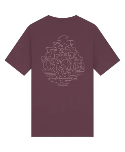 Heren T-shirt paars