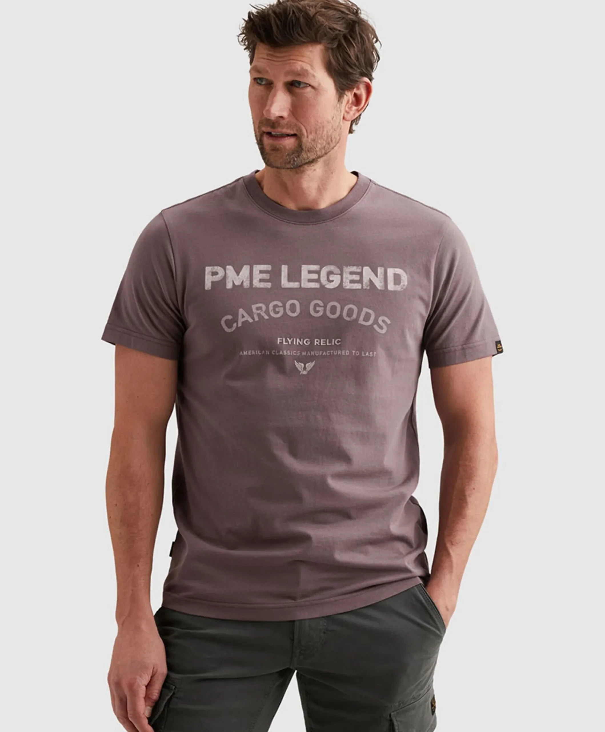 Heren T-shirt paars