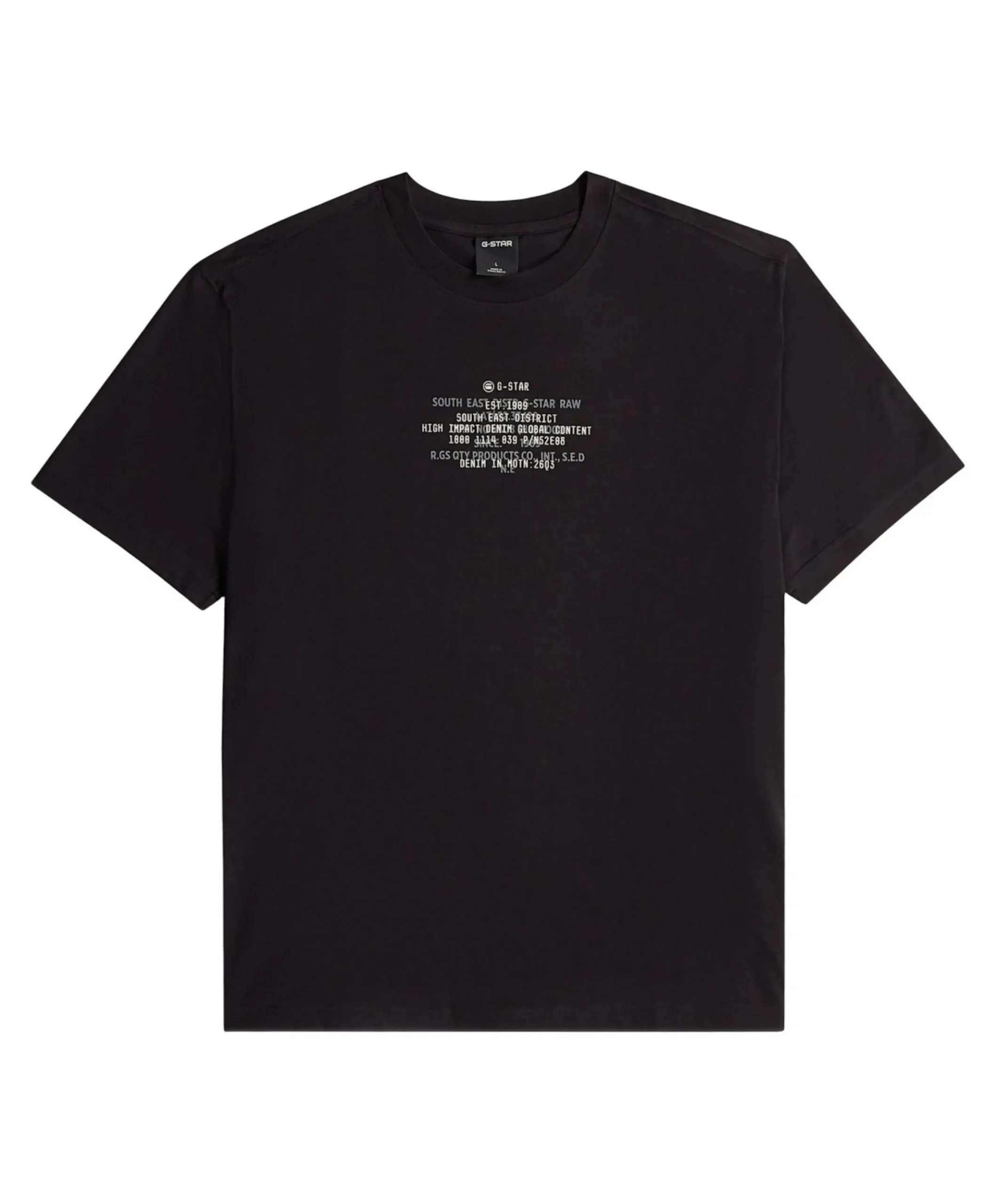 Heren T-shirt zwart