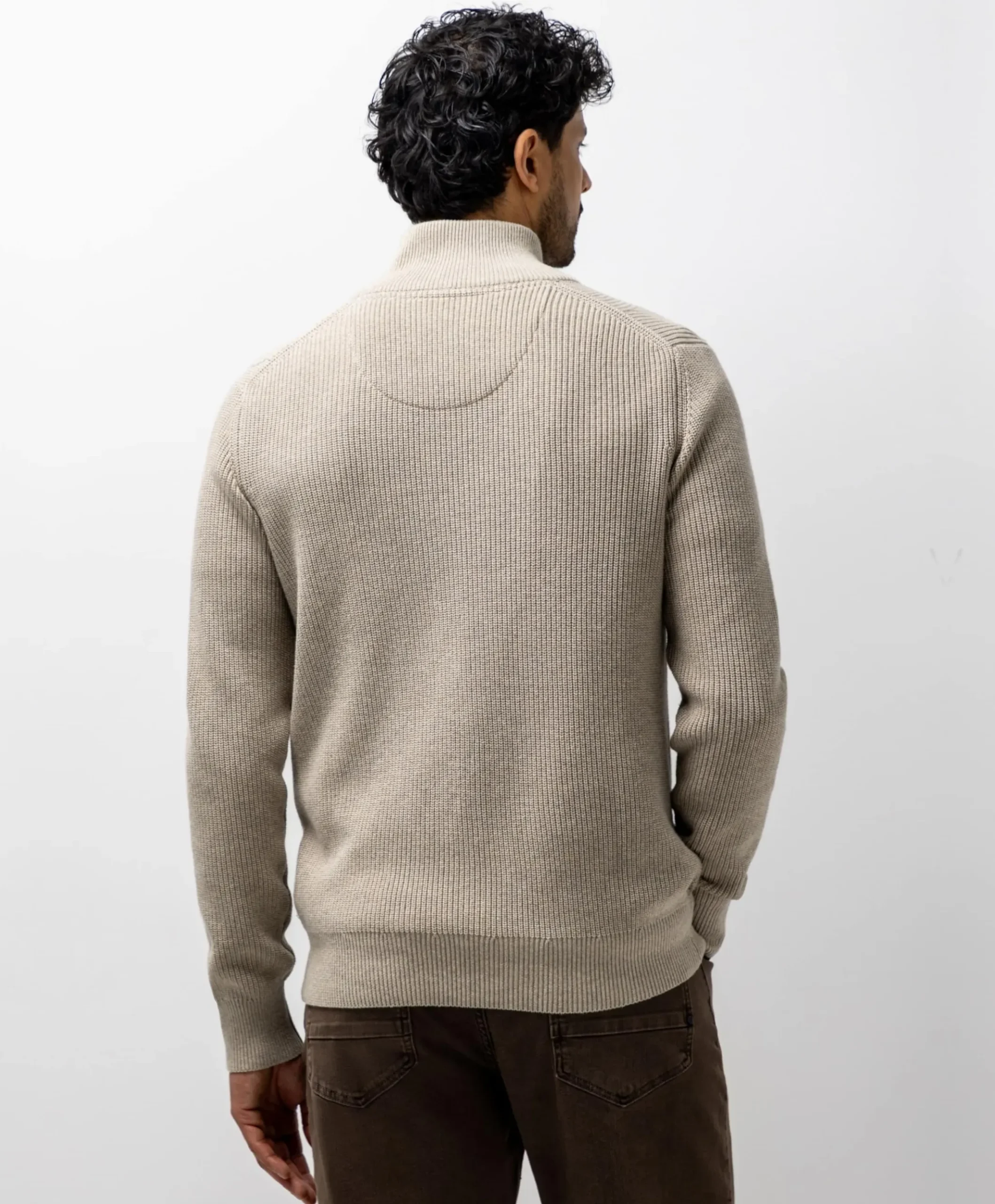Heren vest beige