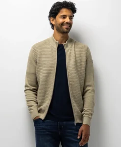 Heren vest beige