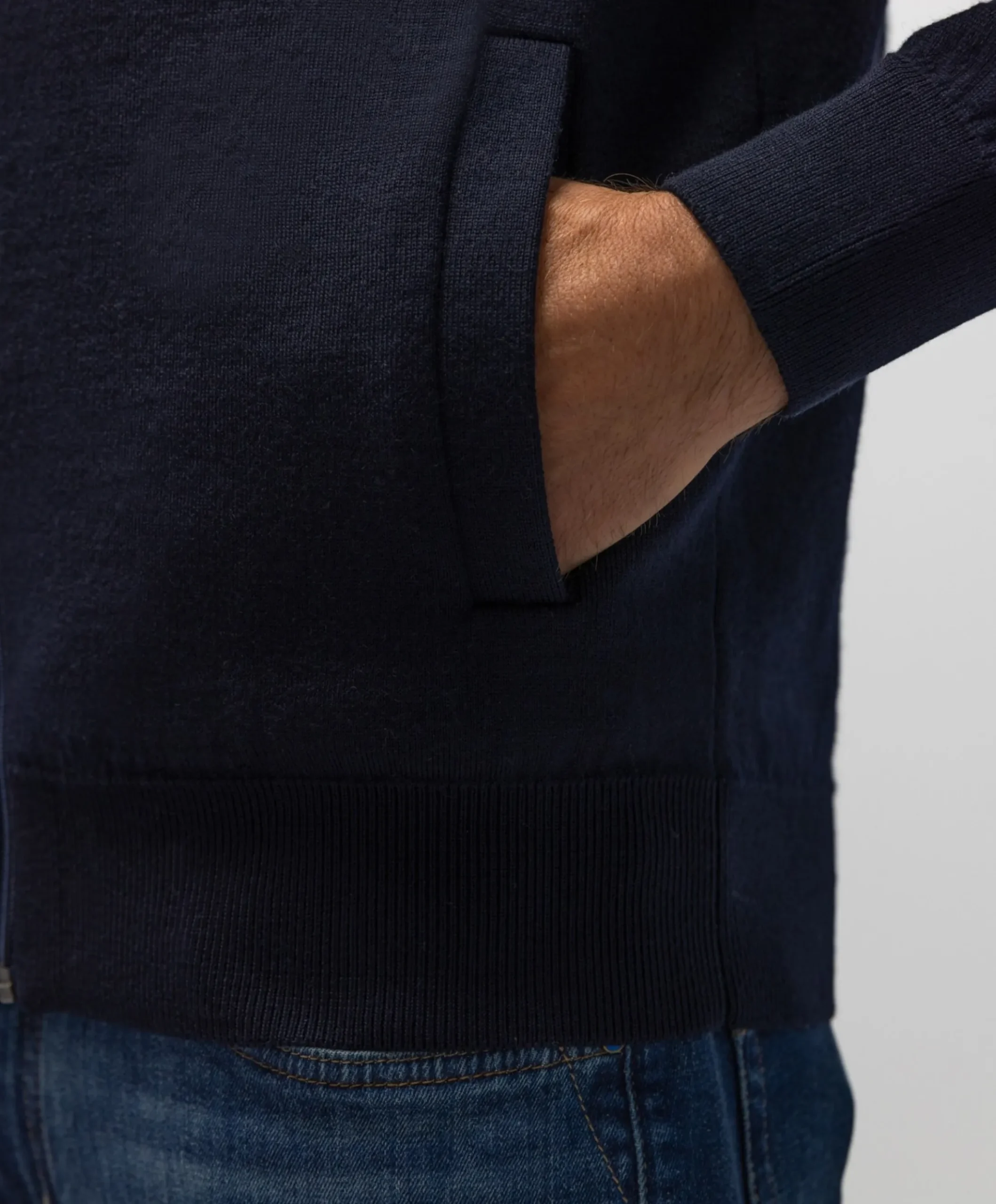 Heren vest blauw