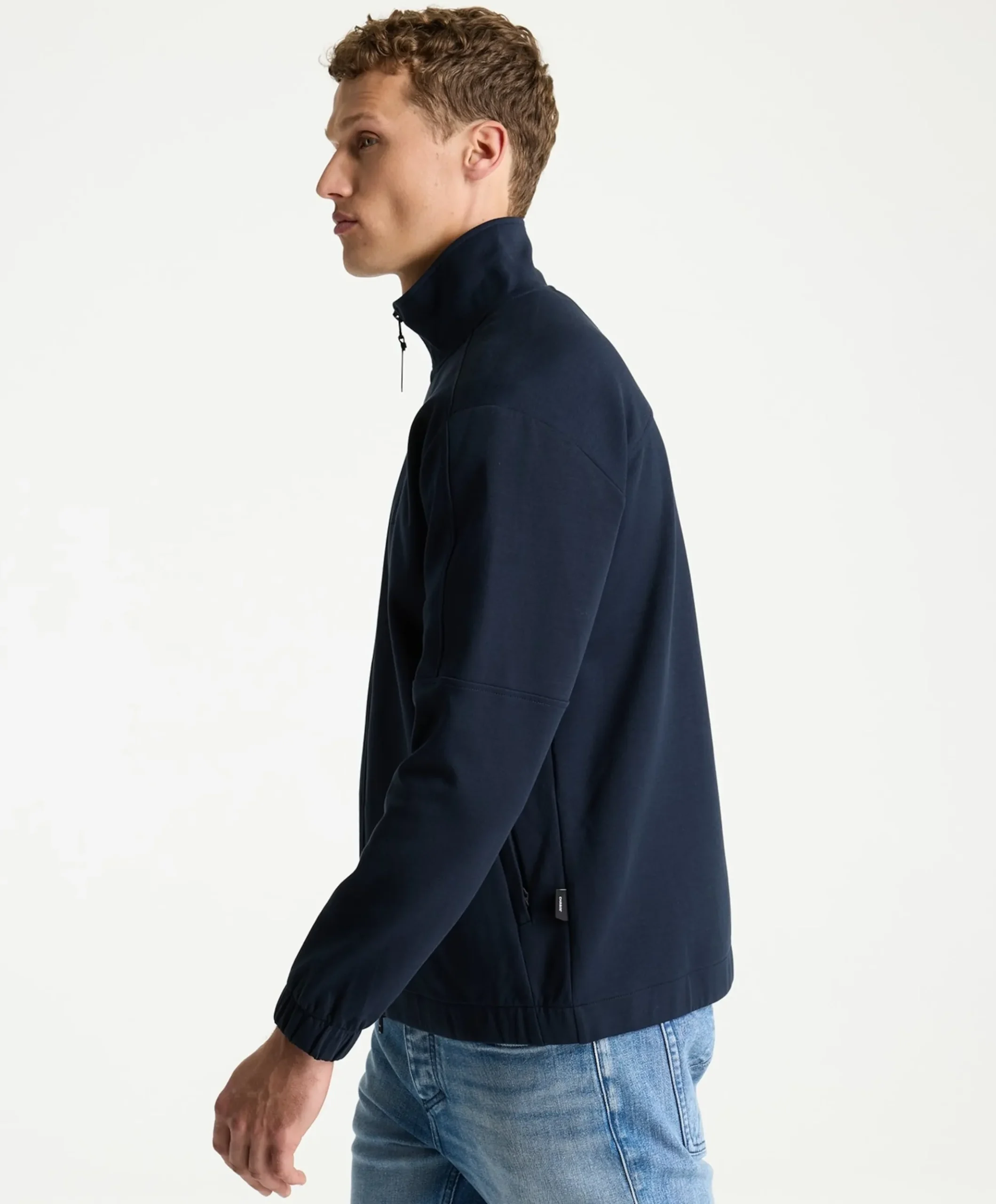 Heren vest blauw