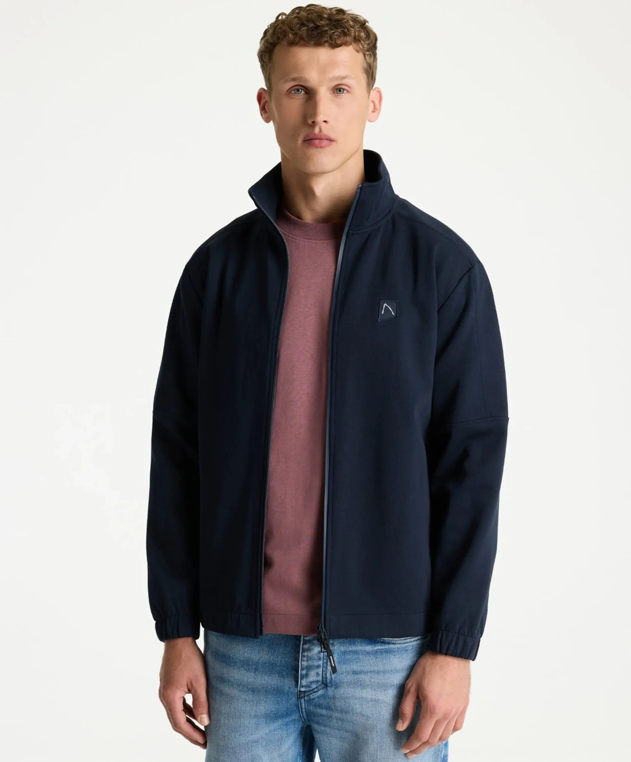 Heren vest blauw