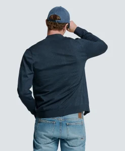 Heren vest blauw