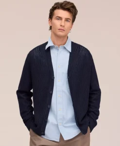 Heren vest blauw