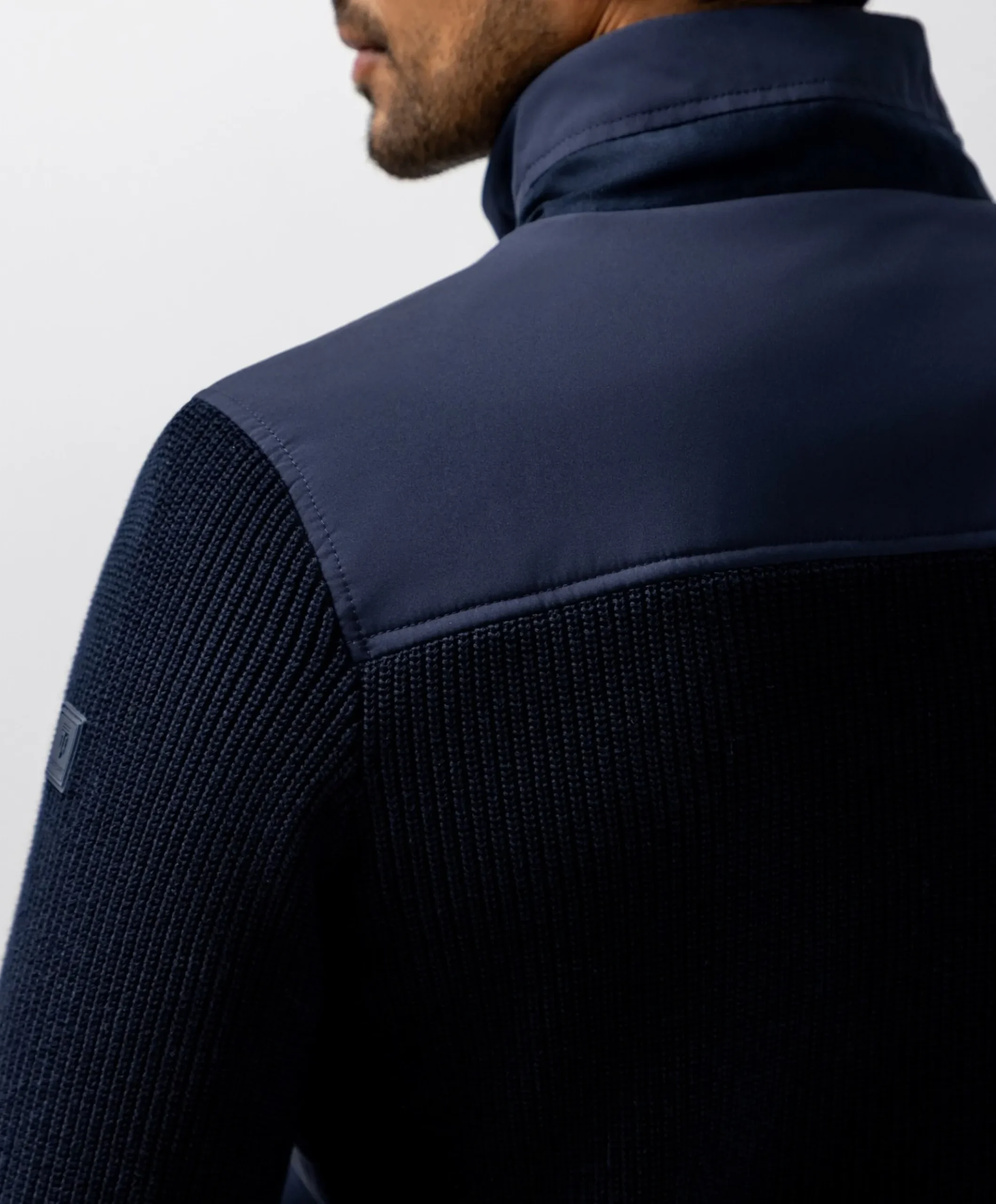 Heren vest blauw