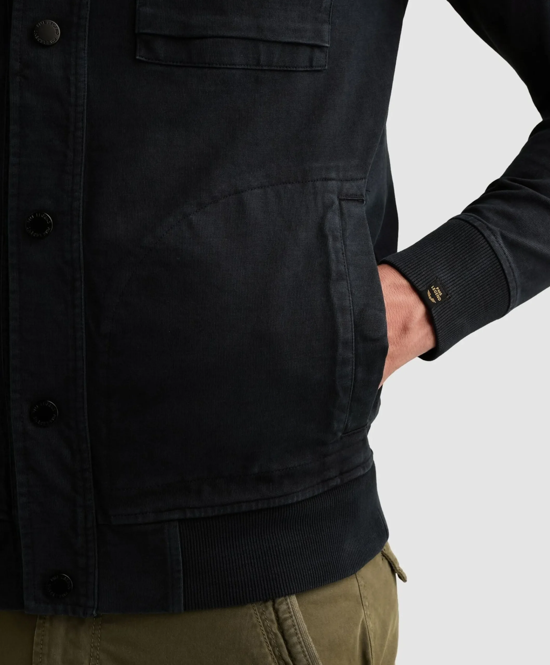 Heren vest blauw
