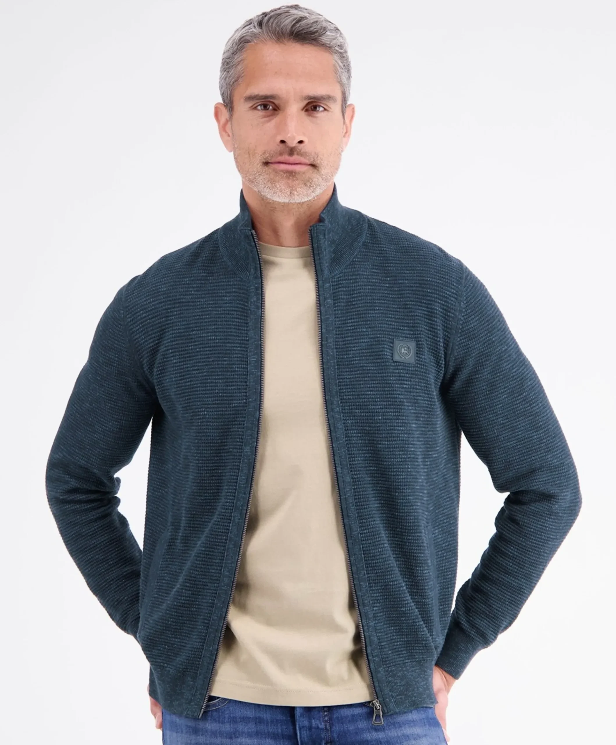 Heren vest blauw