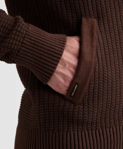 Heren vest bruin