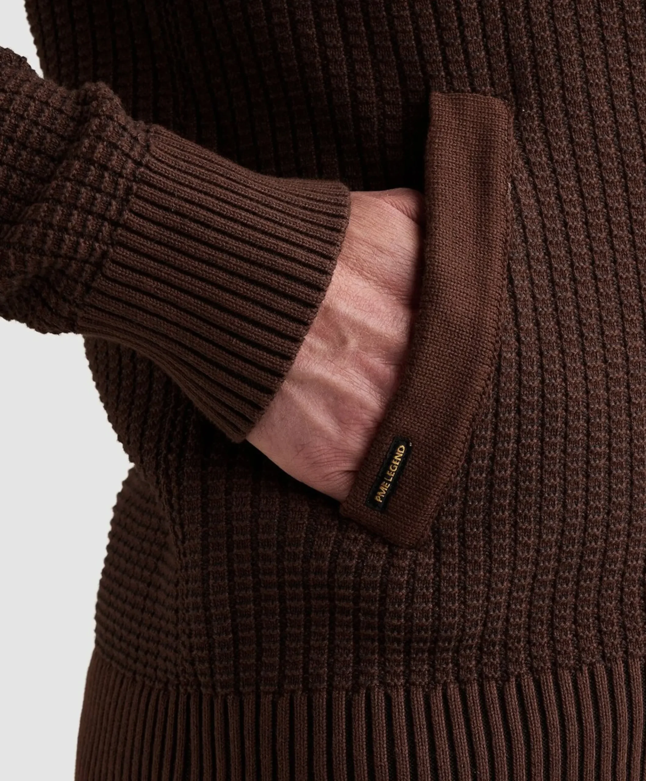 Heren vest bruin