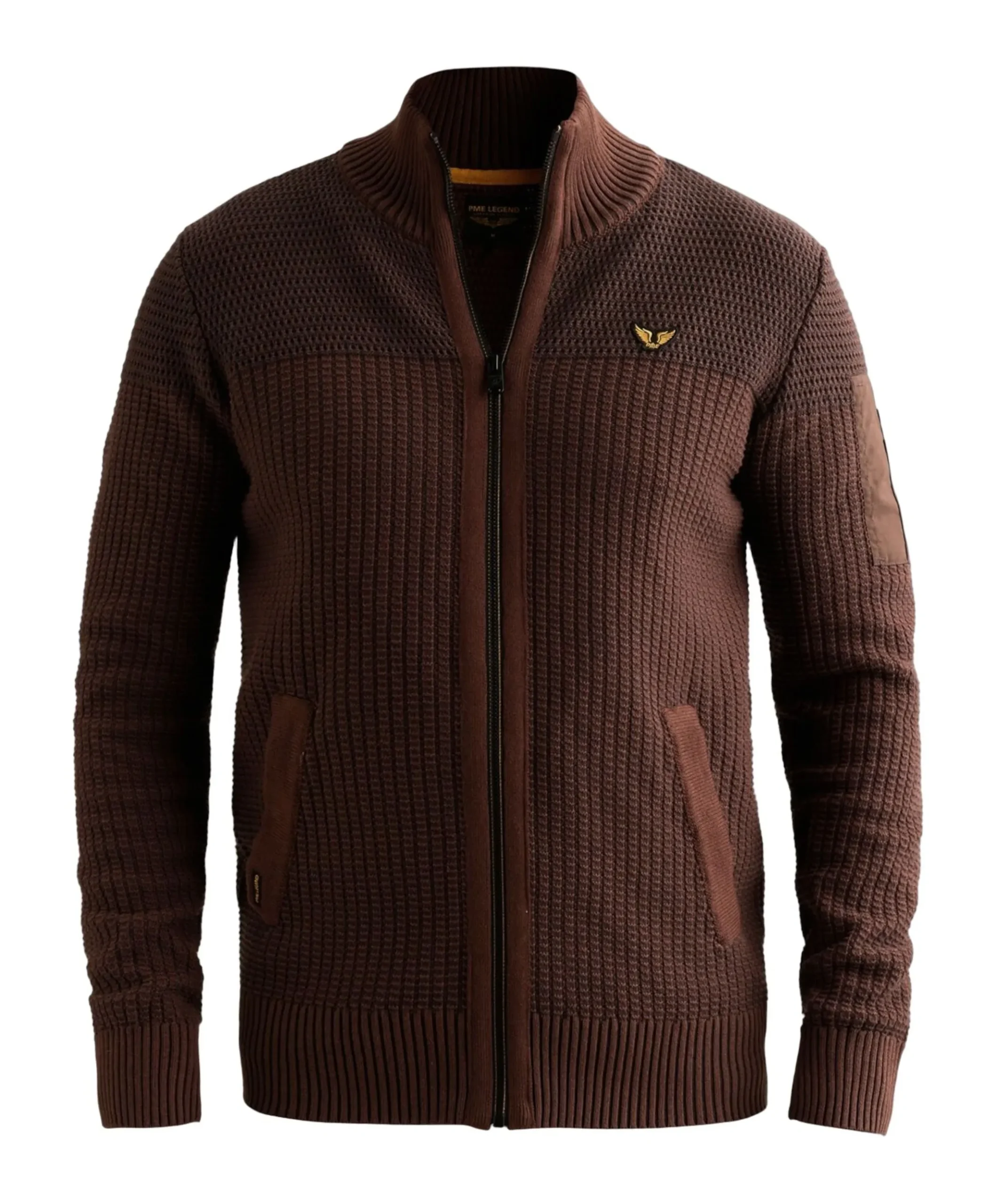 Heren vest bruin