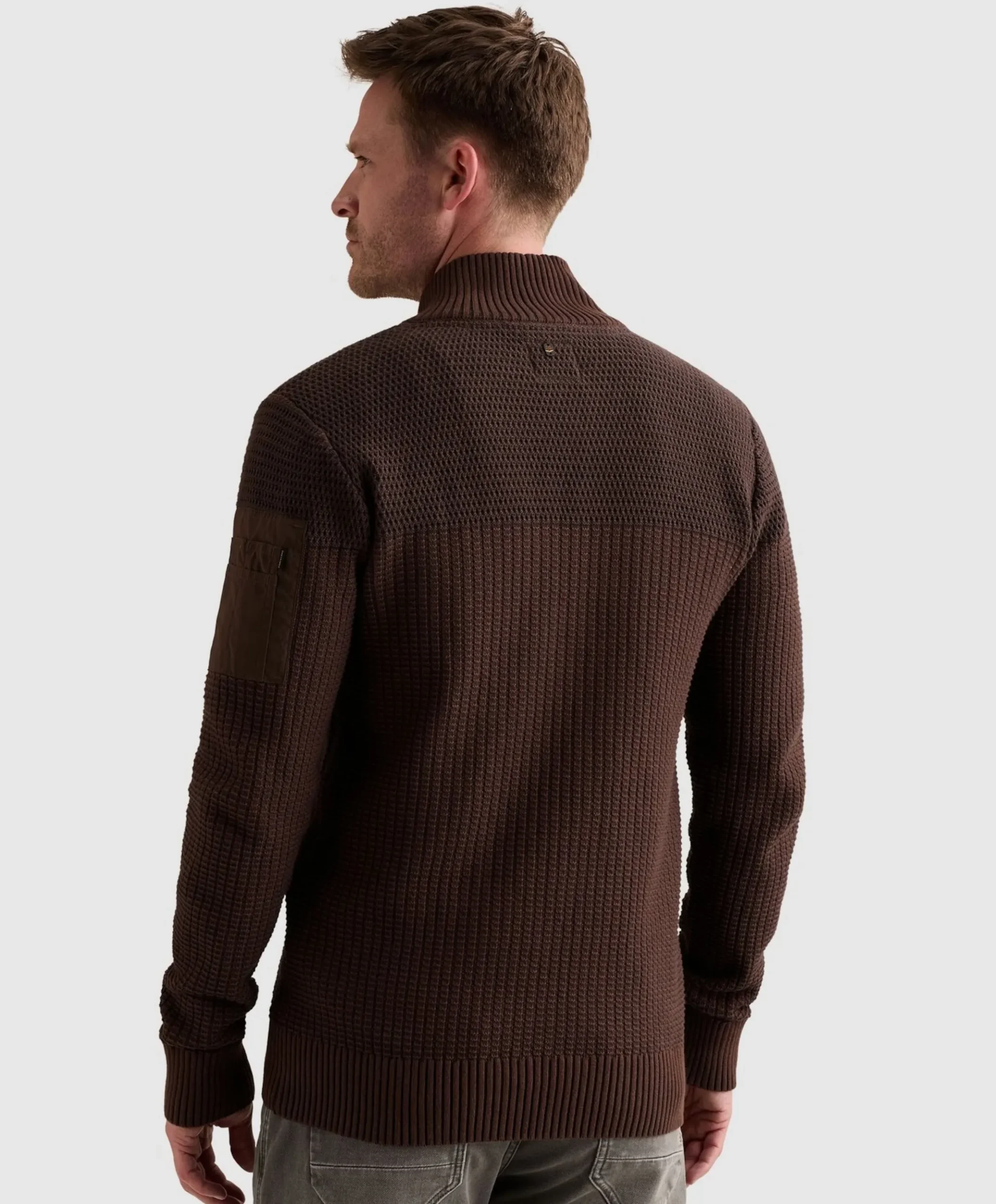 Heren vest bruin