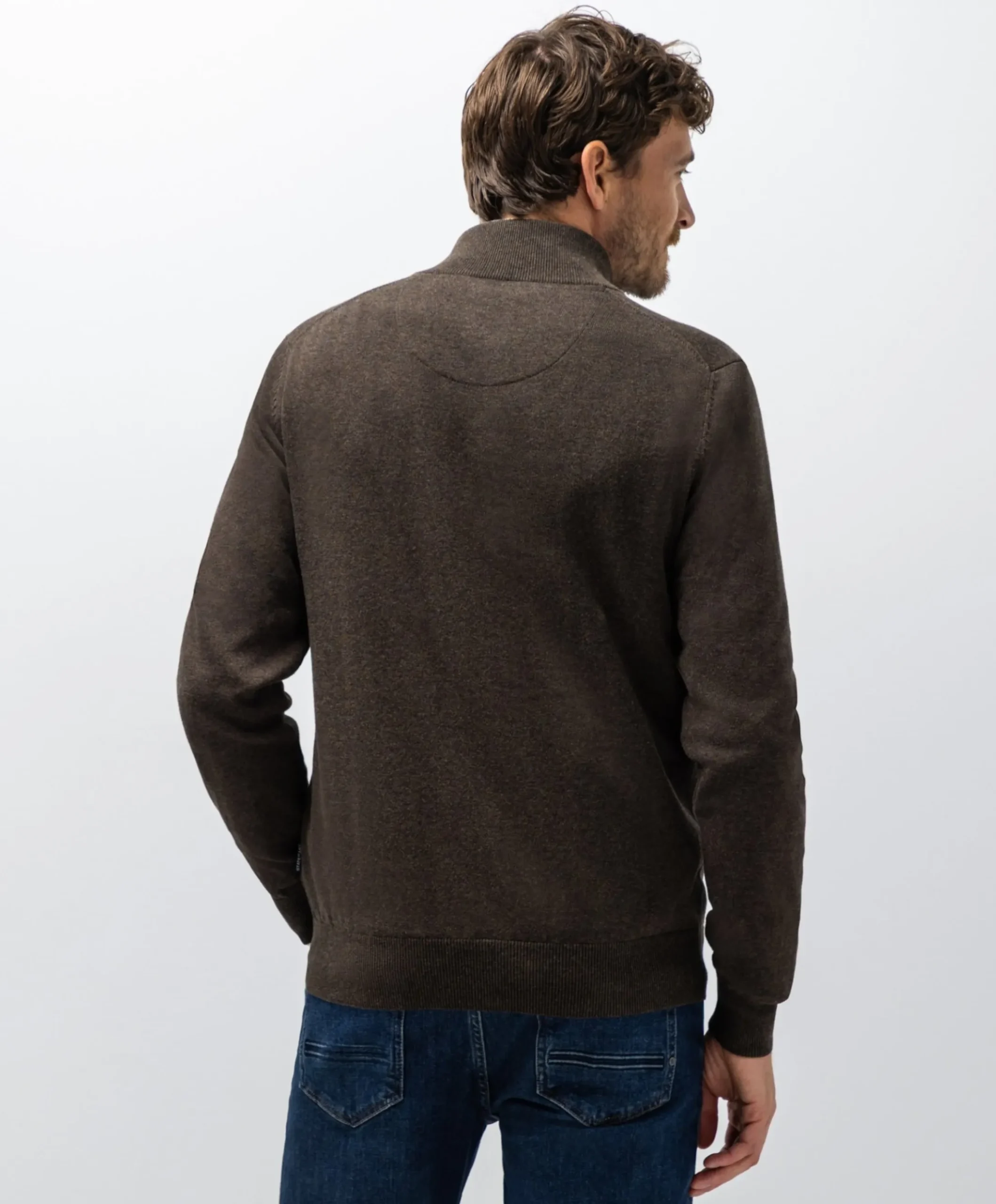 Heren vest bruin