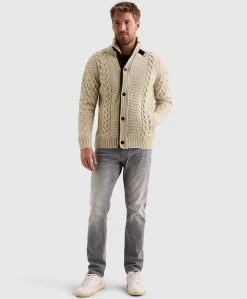 Heren vest ecru