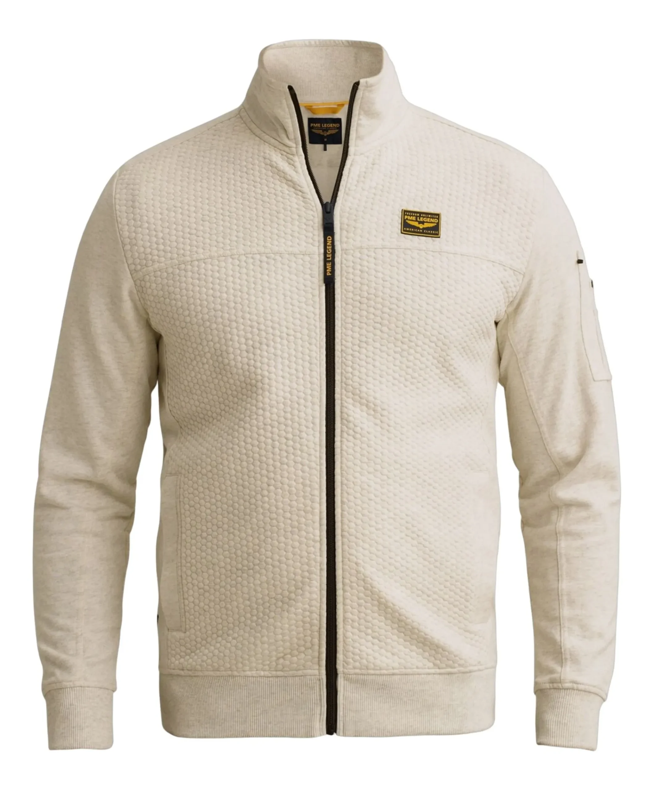 Heren vest ecru