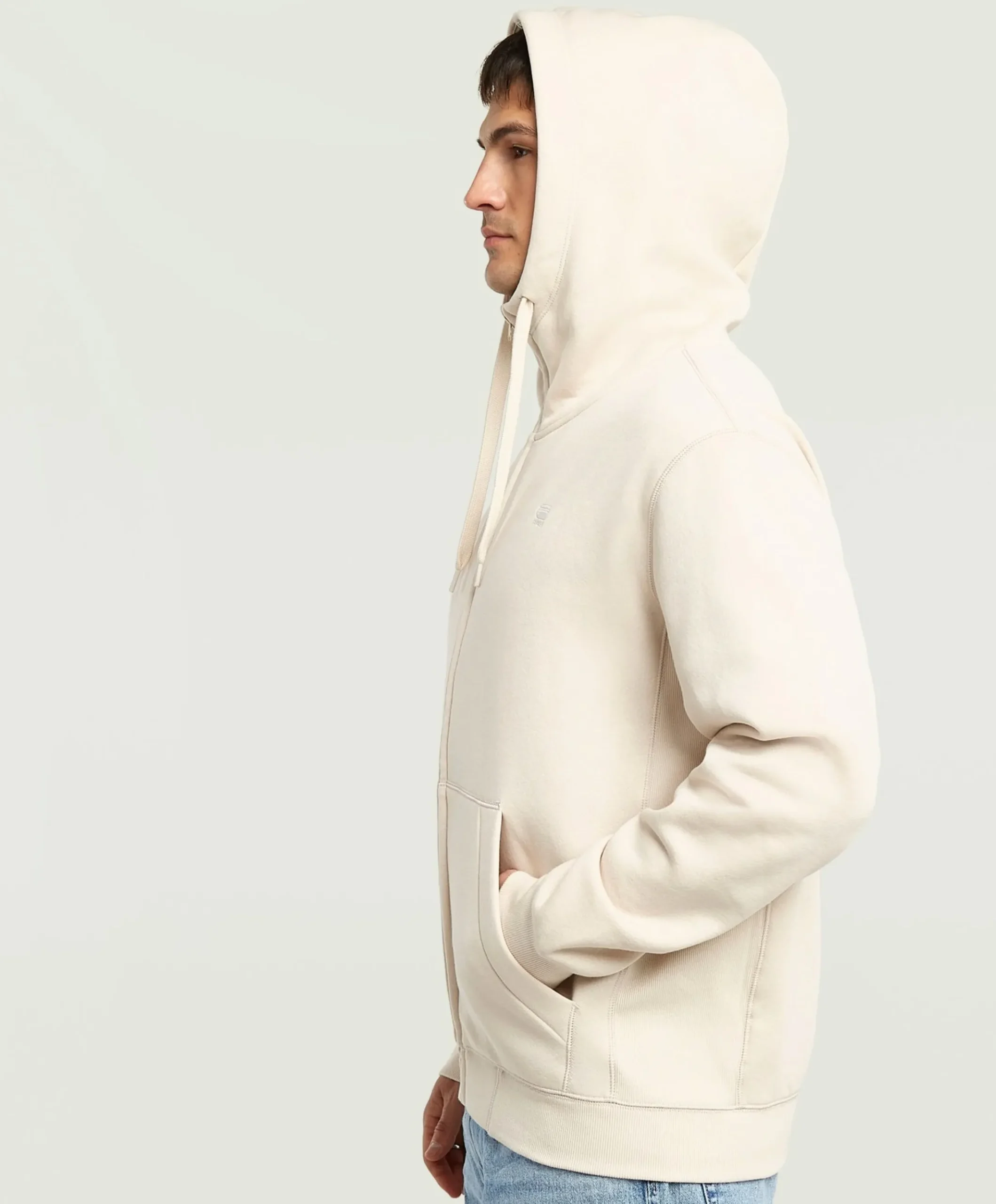 Heren vest ecru