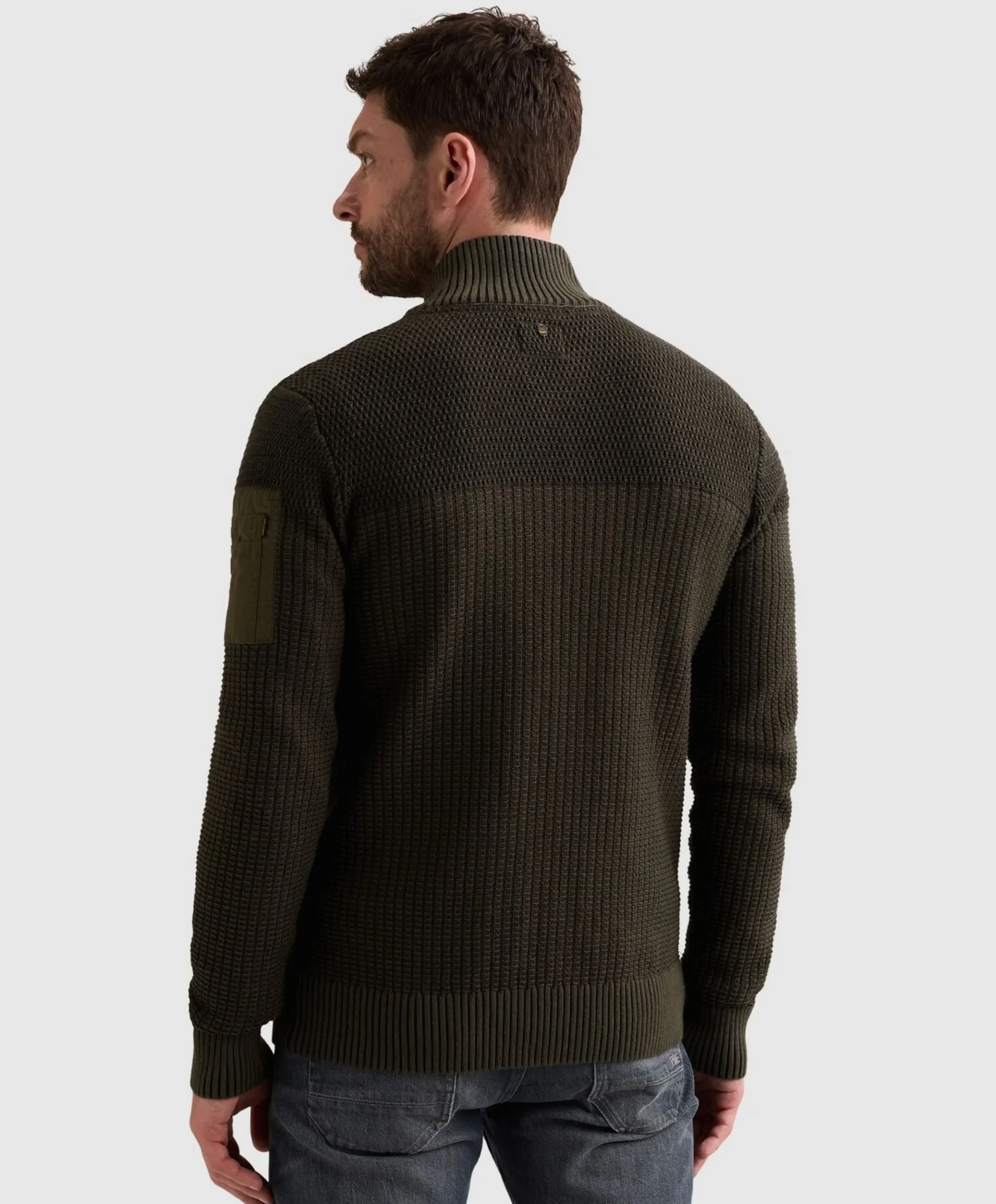 Heren vest grijs