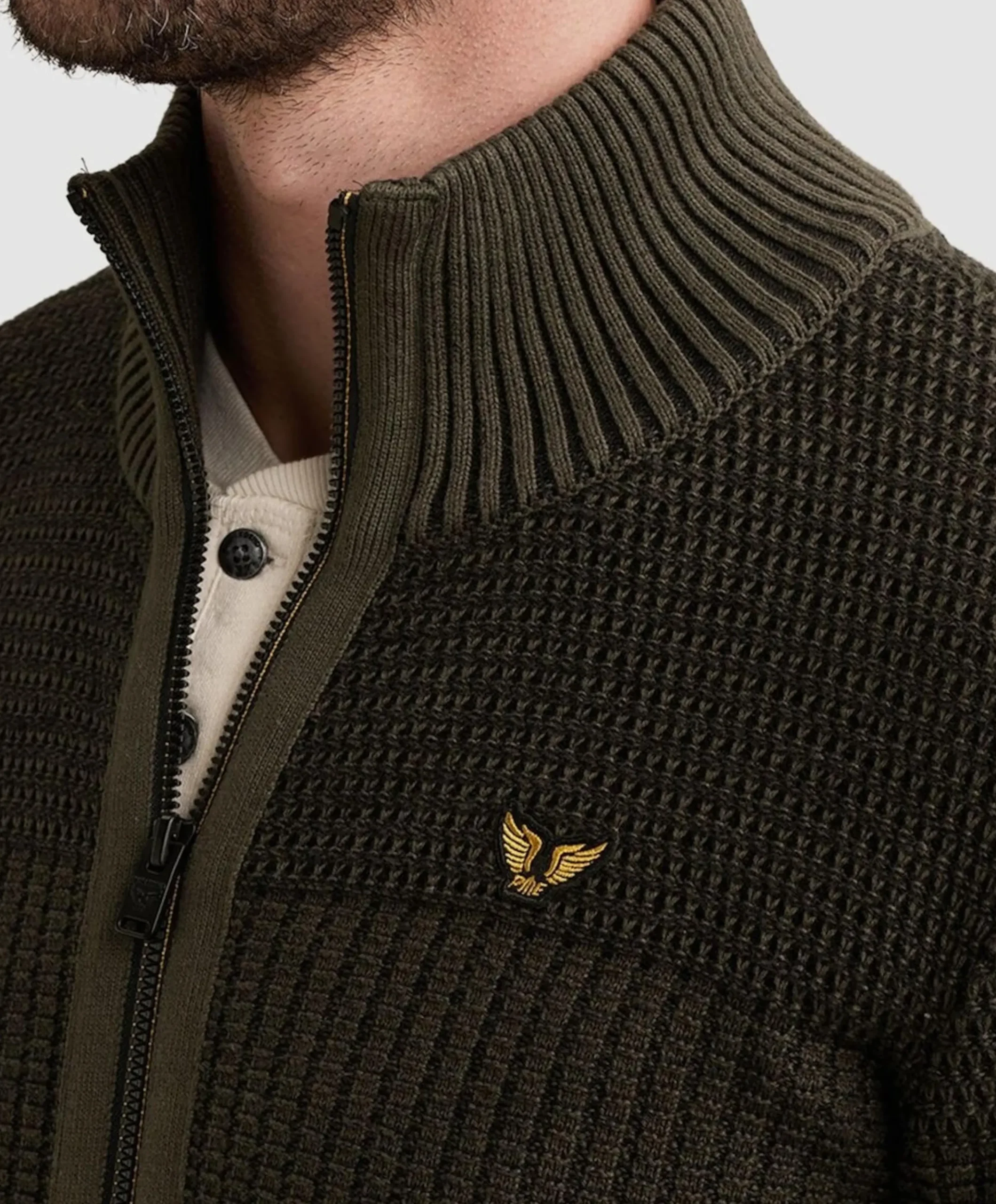 Heren vest grijs