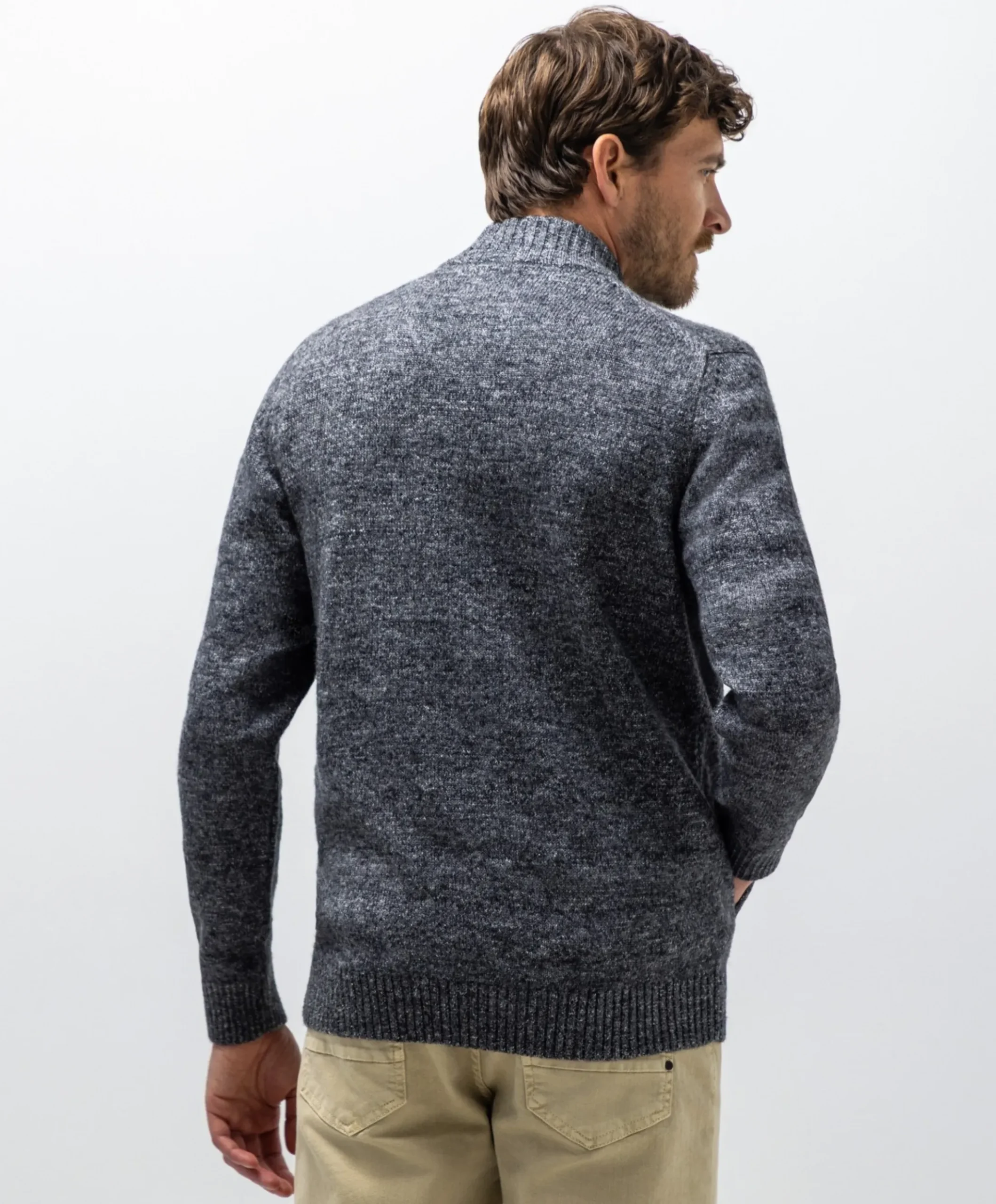 Heren vest grijs