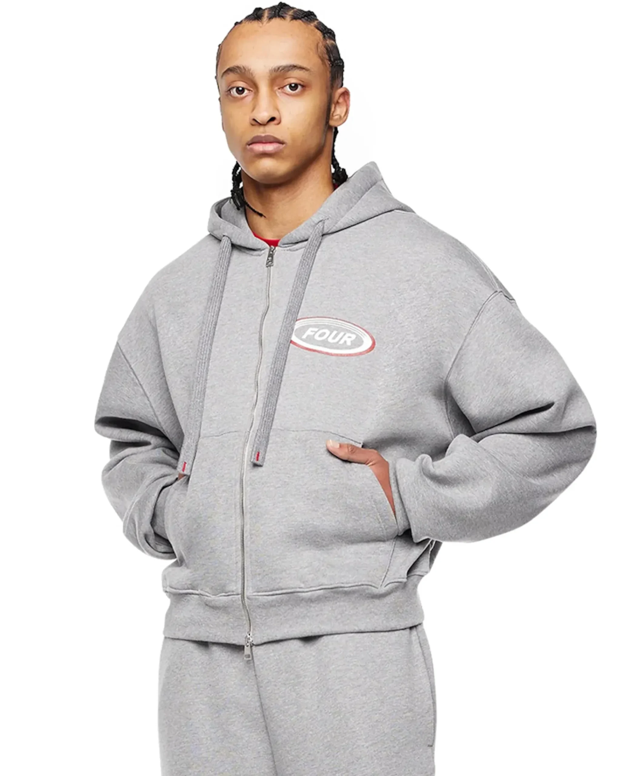 Heren vest grijs