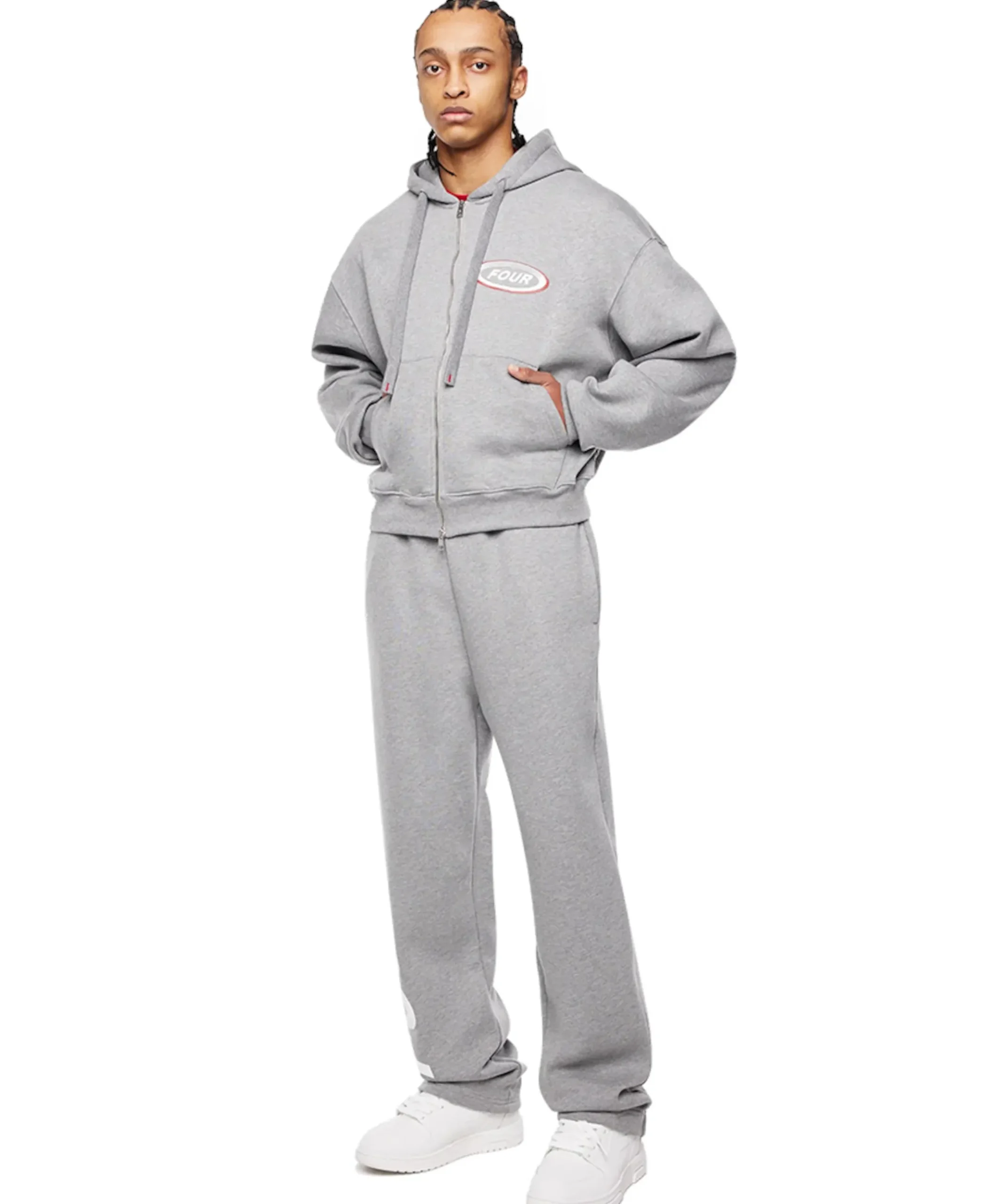 Heren vest grijs
