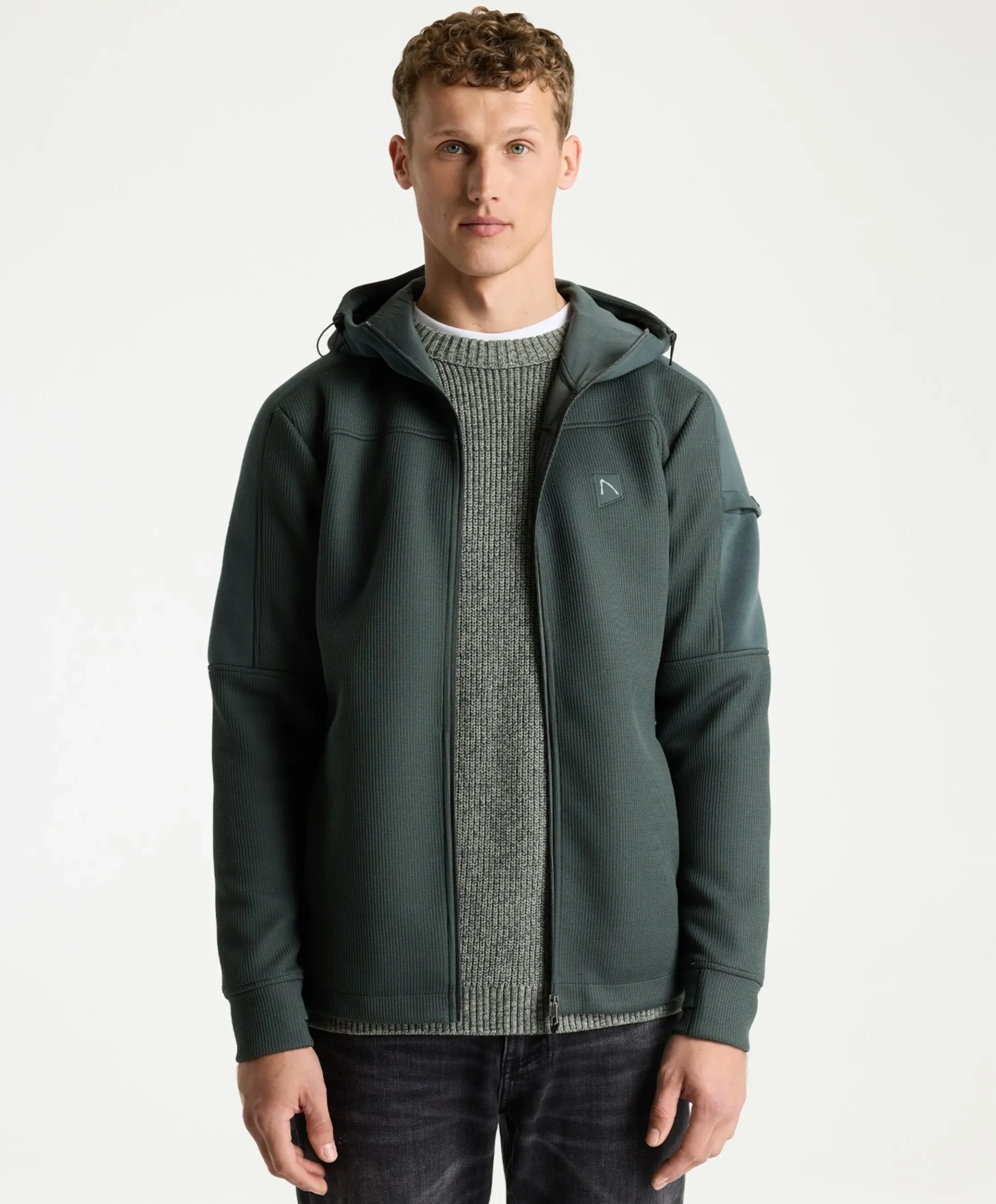 Heren vest groen