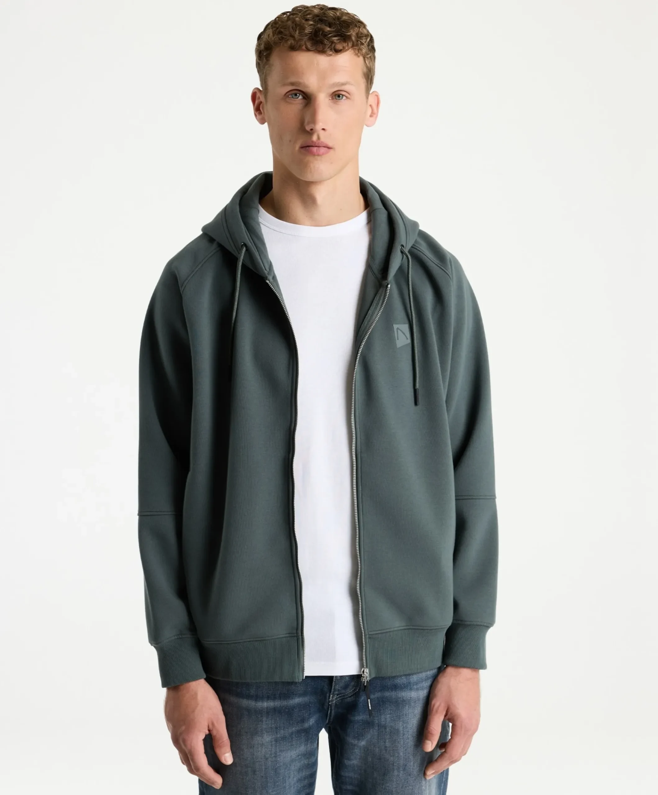 Heren vest groen