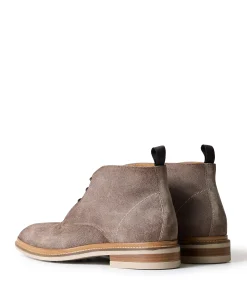 heren veterboots beige