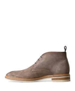 heren veterboots beige