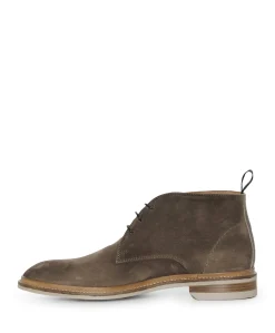 heren veterboots beige