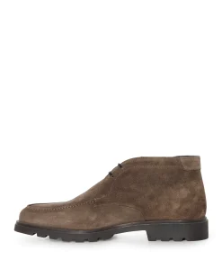 heren veterboots beige