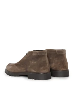 heren veterboots beige