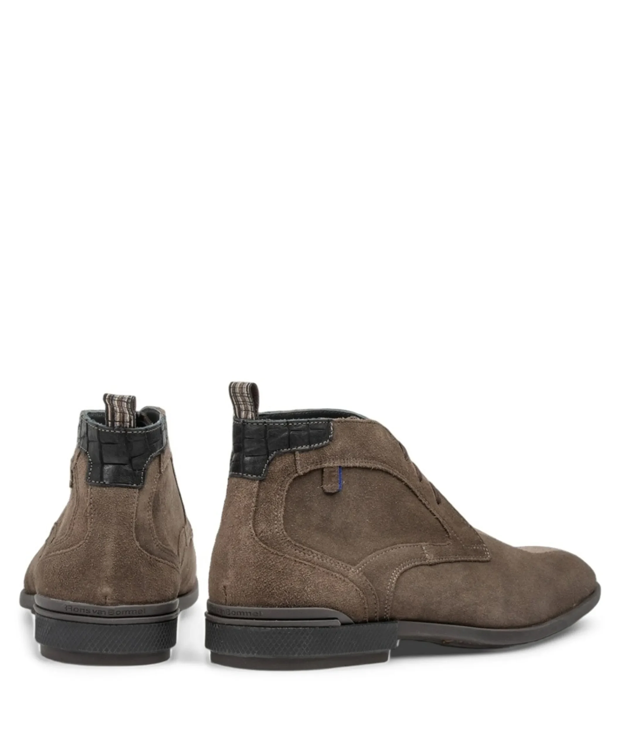 heren veterboots beige