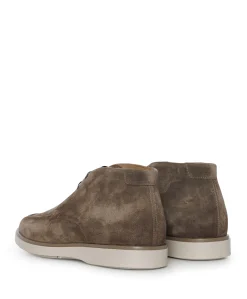 heren veterboots beige