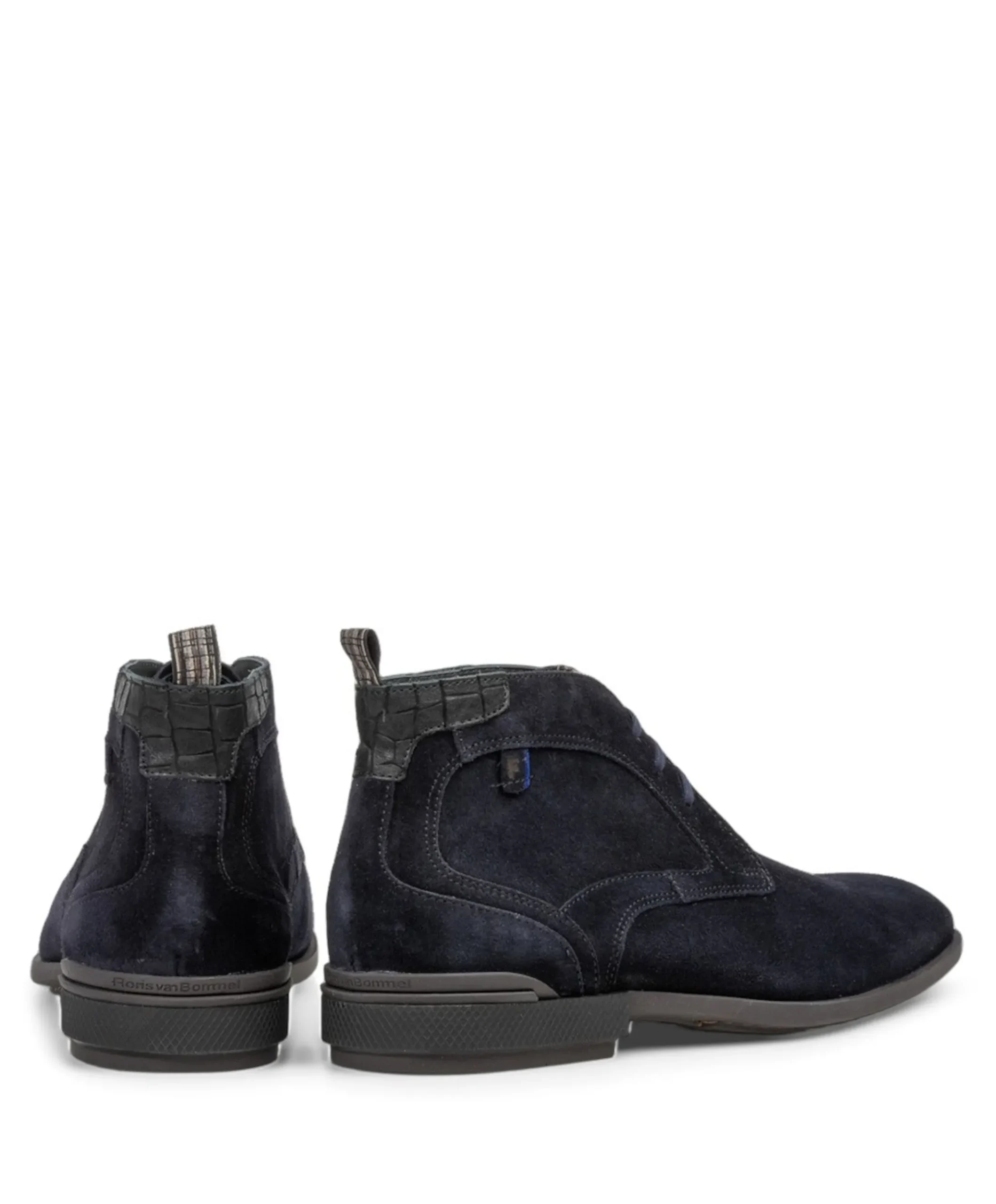 heren veterboots blauw
