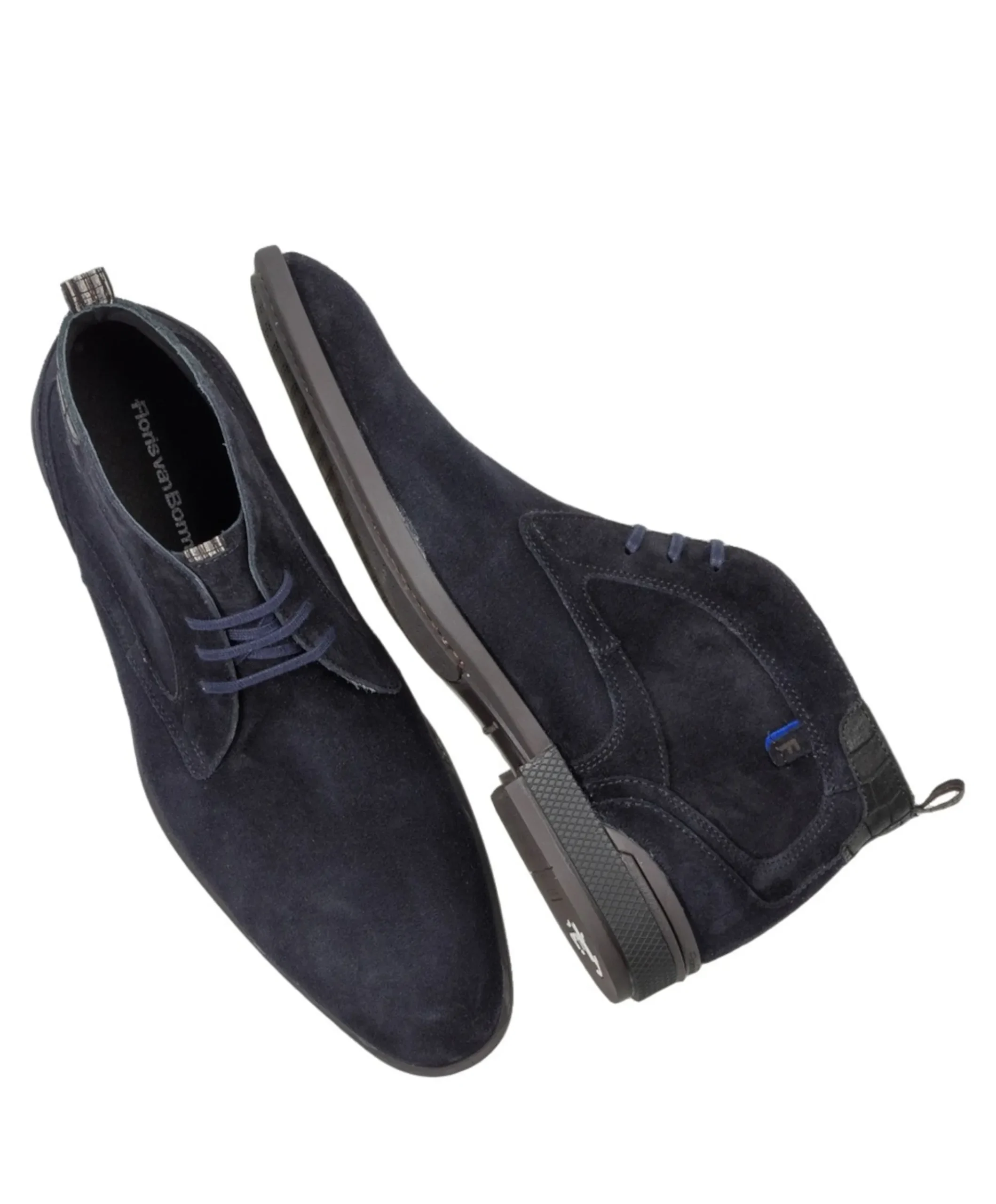 heren veterboots blauw