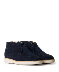 heren veterboots blauw