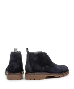 heren veterboots blauw