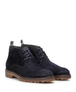 heren veterboots blauw