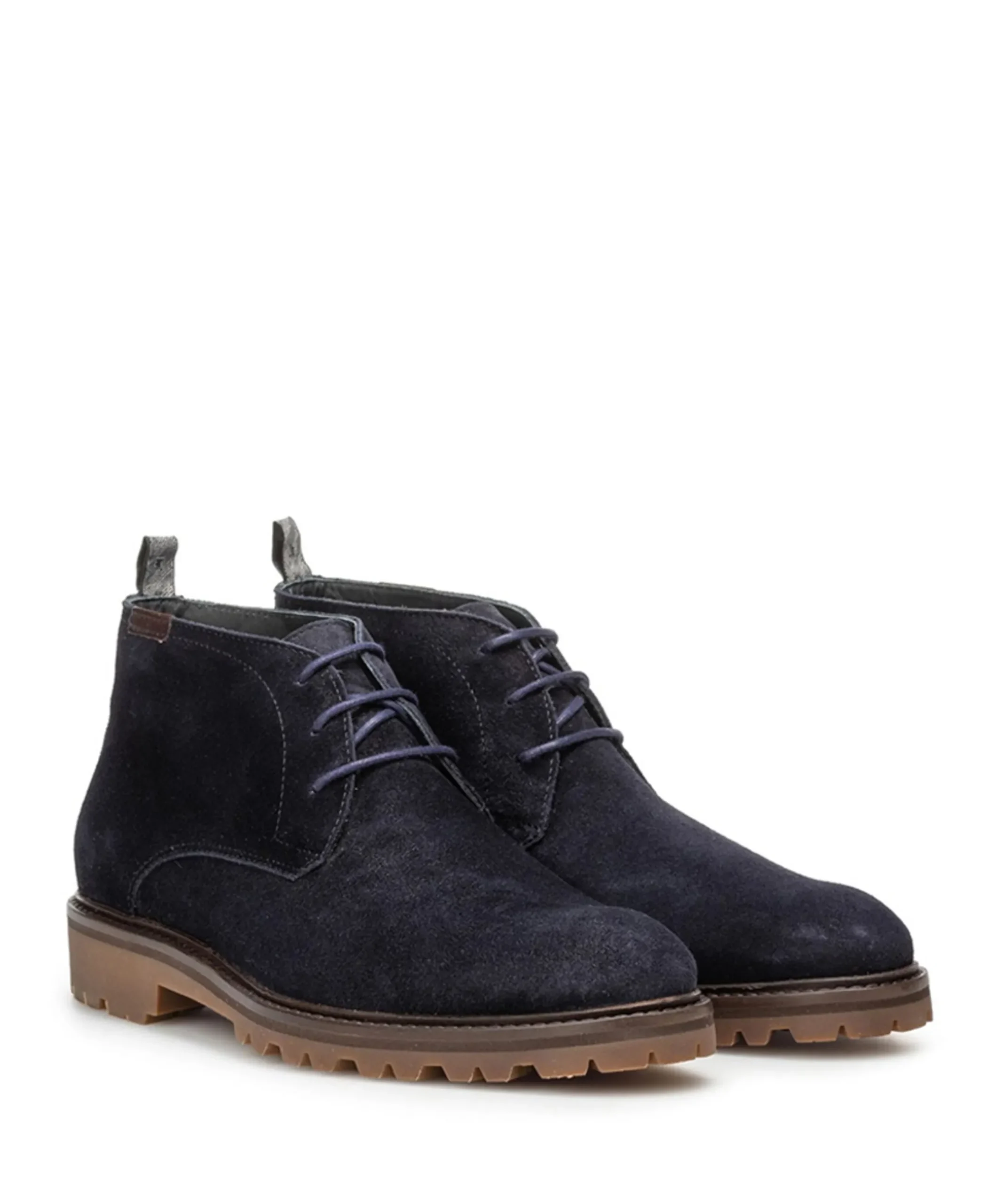 heren veterboots blauw