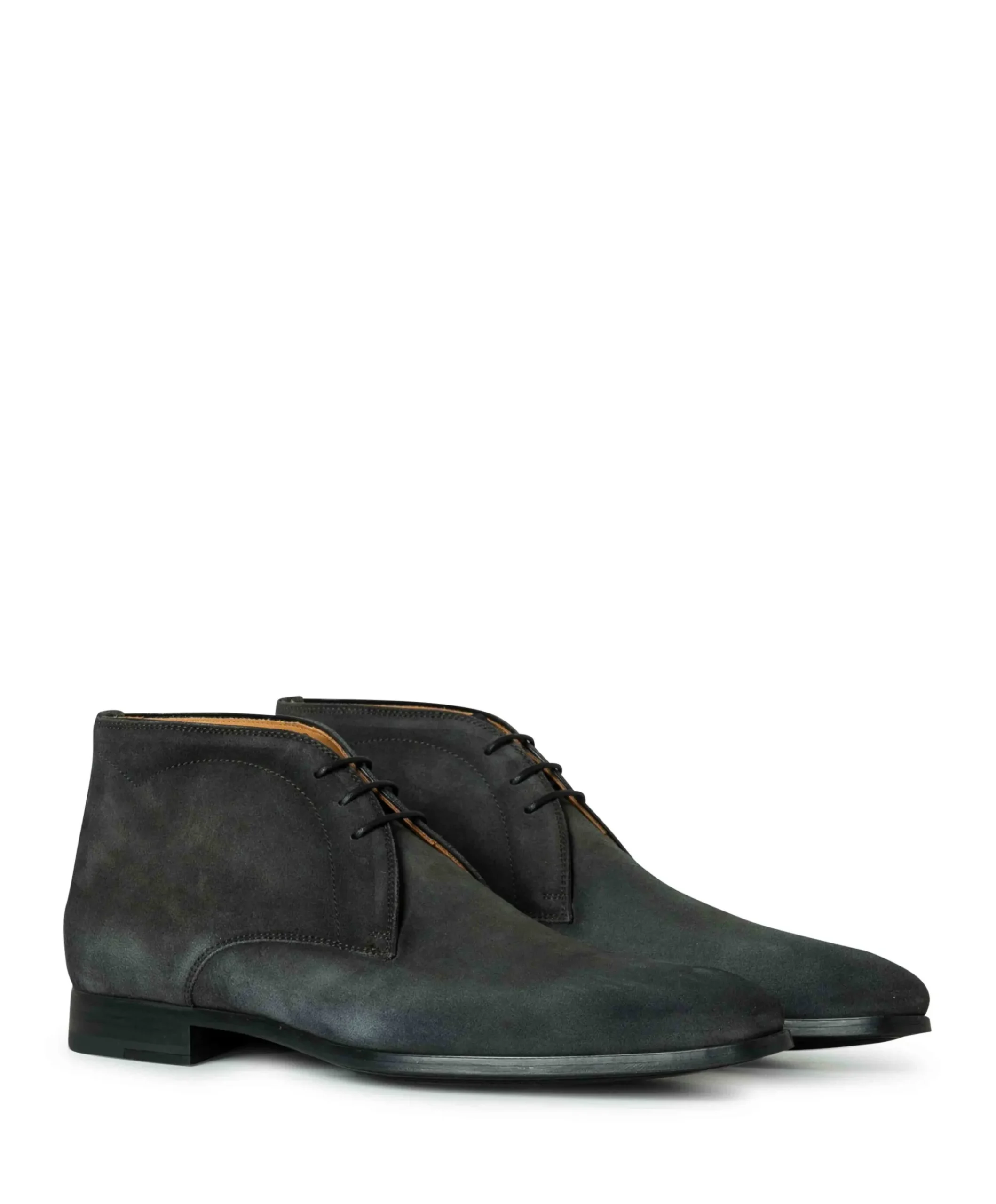 heren veterboots grijs