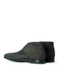 heren veterboots grijs