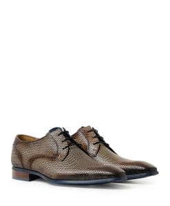 Heren veterschoenen beige